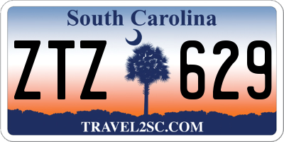 SC license plate ZTZ629