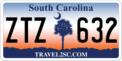 SC license plate ZTZ632