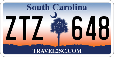 SC license plate ZTZ648