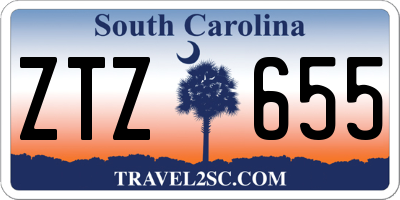 SC license plate ZTZ655
