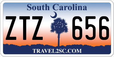 SC license plate ZTZ656