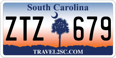 SC license plate ZTZ679