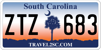 SC license plate ZTZ683