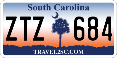 SC license plate ZTZ684