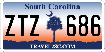 SC license plate ZTZ686