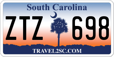 SC license plate ZTZ698
