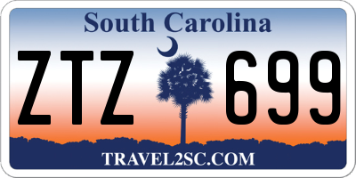 SC license plate ZTZ699
