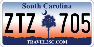 SC license plate ZTZ705
