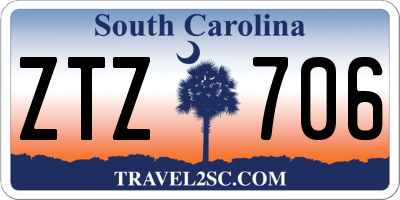 SC license plate ZTZ706