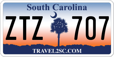 SC license plate ZTZ707
