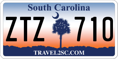 SC license plate ZTZ710