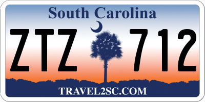 SC license plate ZTZ712
