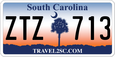 SC license plate ZTZ713
