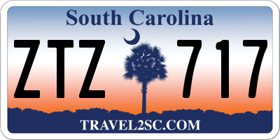 SC license plate ZTZ717