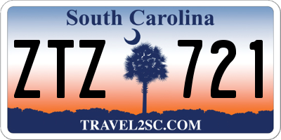 SC license plate ZTZ721