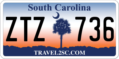 SC license plate ZTZ736
