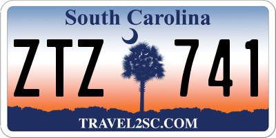 SC license plate ZTZ741