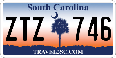 SC license plate ZTZ746