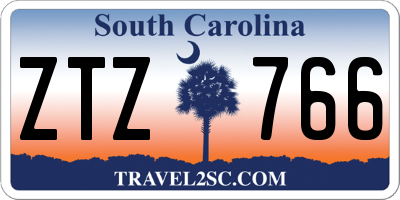SC license plate ZTZ766