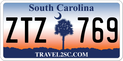 SC license plate ZTZ769