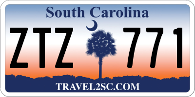 SC license plate ZTZ771