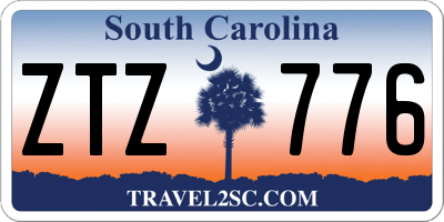 SC license plate ZTZ776