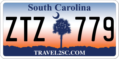 SC license plate ZTZ779