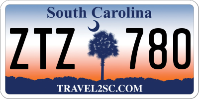 SC license plate ZTZ780