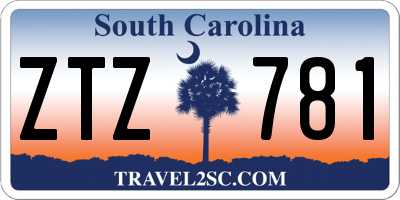 SC license plate ZTZ781
