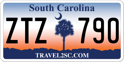 SC license plate ZTZ790