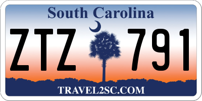 SC license plate ZTZ791