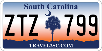 SC license plate ZTZ799