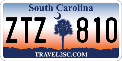 SC license plate ZTZ810