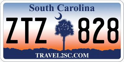 SC license plate ZTZ828