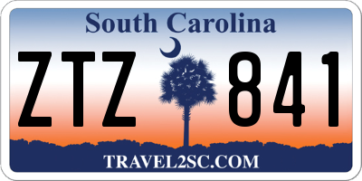 SC license plate ZTZ841