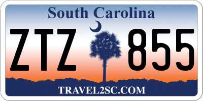 SC license plate ZTZ855
