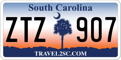 SC license plate ZTZ907