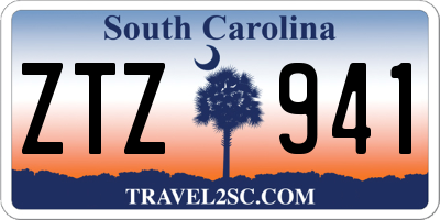 SC license plate ZTZ941