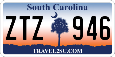 SC license plate ZTZ946