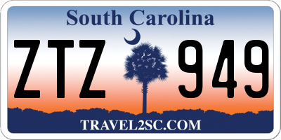 SC license plate ZTZ949