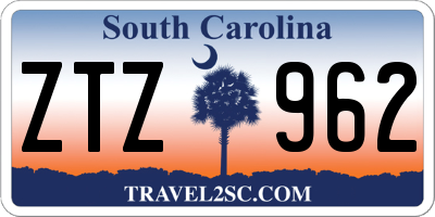 SC license plate ZTZ962
