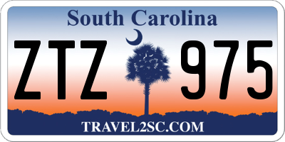 SC license plate ZTZ975
