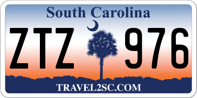 SC license plate ZTZ976