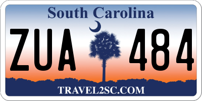 SC license plate ZUA484