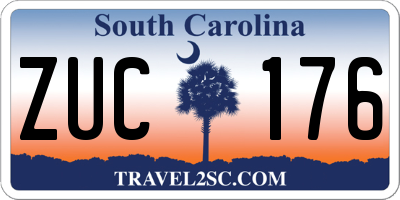SC license plate ZUC176
