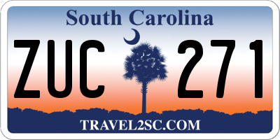 SC license plate ZUC271