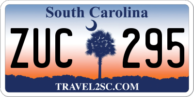 SC license plate ZUC295