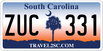 SC license plate ZUC331