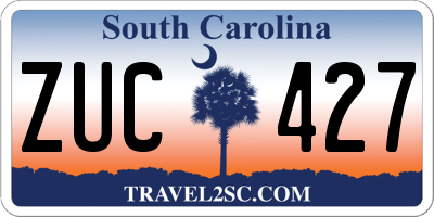SC license plate ZUC427