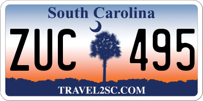 SC license plate ZUC495